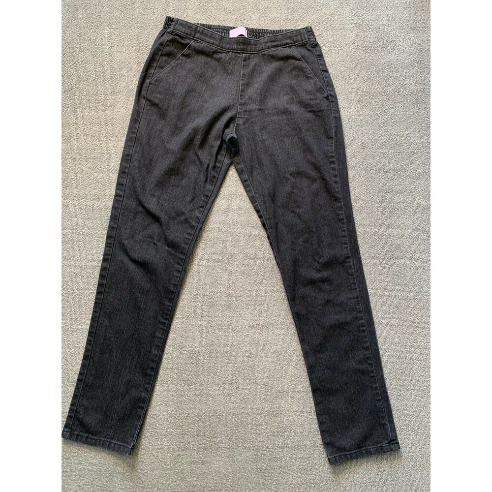 Laura Scott Jeans Blue Womens Small S Elastic Waistband Relaxed Fit Denim & $
